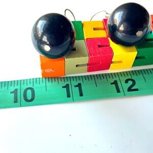 Large Dangling Black Orb Earrings